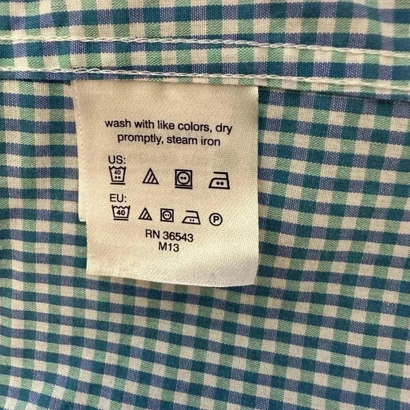 IZOD Shirt Men's Collared Plaid Long Sleeve Button Down Size 2XL  XXL - Picture 4 of 7